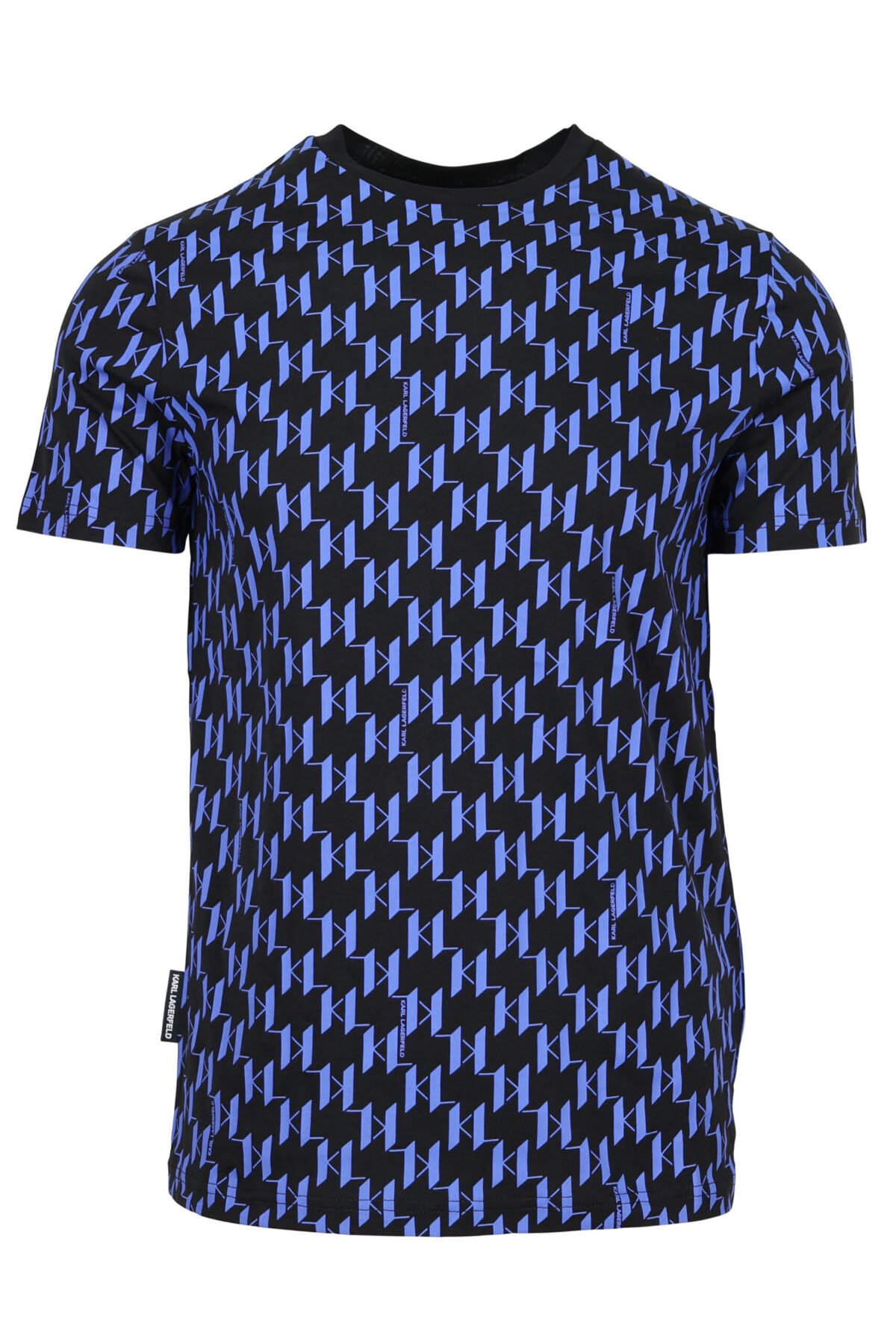 KARL LAGERFELD 755074 TSHIRT ELECTRIC BLUE MONOGRAM – Image 5